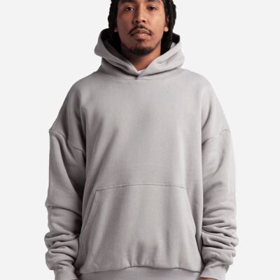 Unisex Garment-Dyed Double Layer Reversible Hooded Sweatshirt Thumbnail
