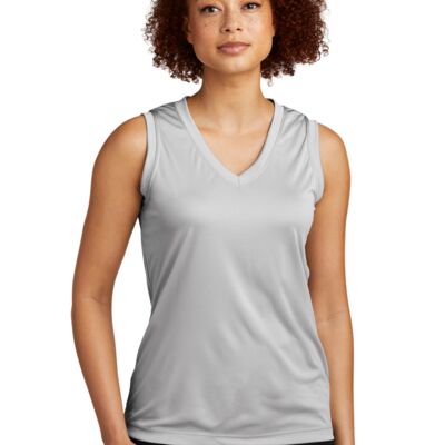 Ladies Sleeveless PosiCharge ® Competitor V Neck Tee Thumbnail