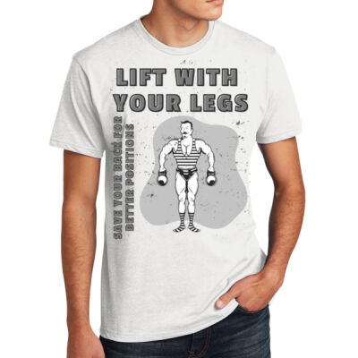 BLACK LOGO - T-Shirt / Chest Armor 2 / Lift With Your Legs Thumbnail