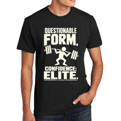 WHITE LOGO - T-Shirt / Chest Armor / Questionable Form Thumbnail